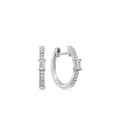 Diamond Baguette Huggie Earrings