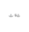 Diamond Petal Stud Earring