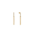 Diamond Triangle Tassel Earring