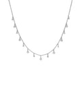 Diamond Round Dangle Necklace