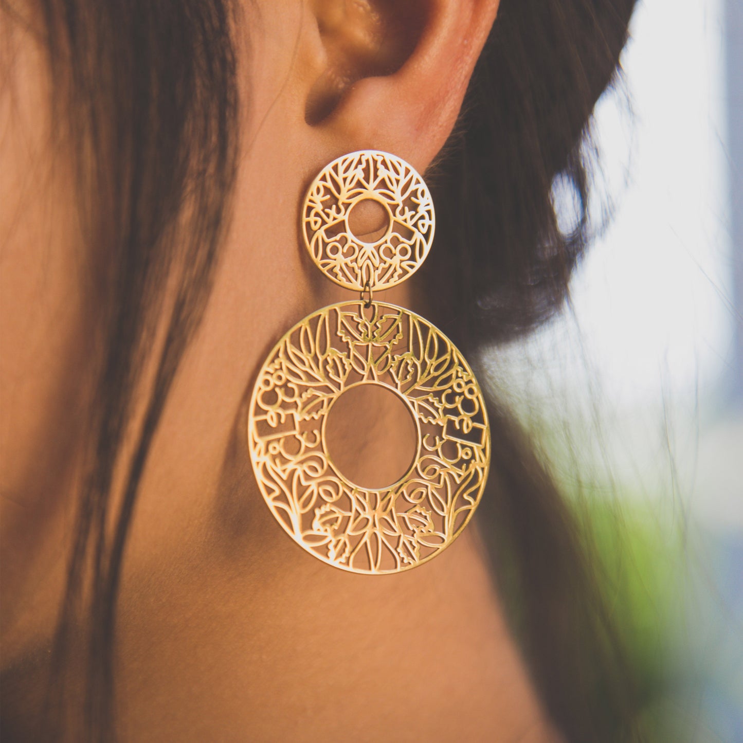 I Am Brave Drop Earrings