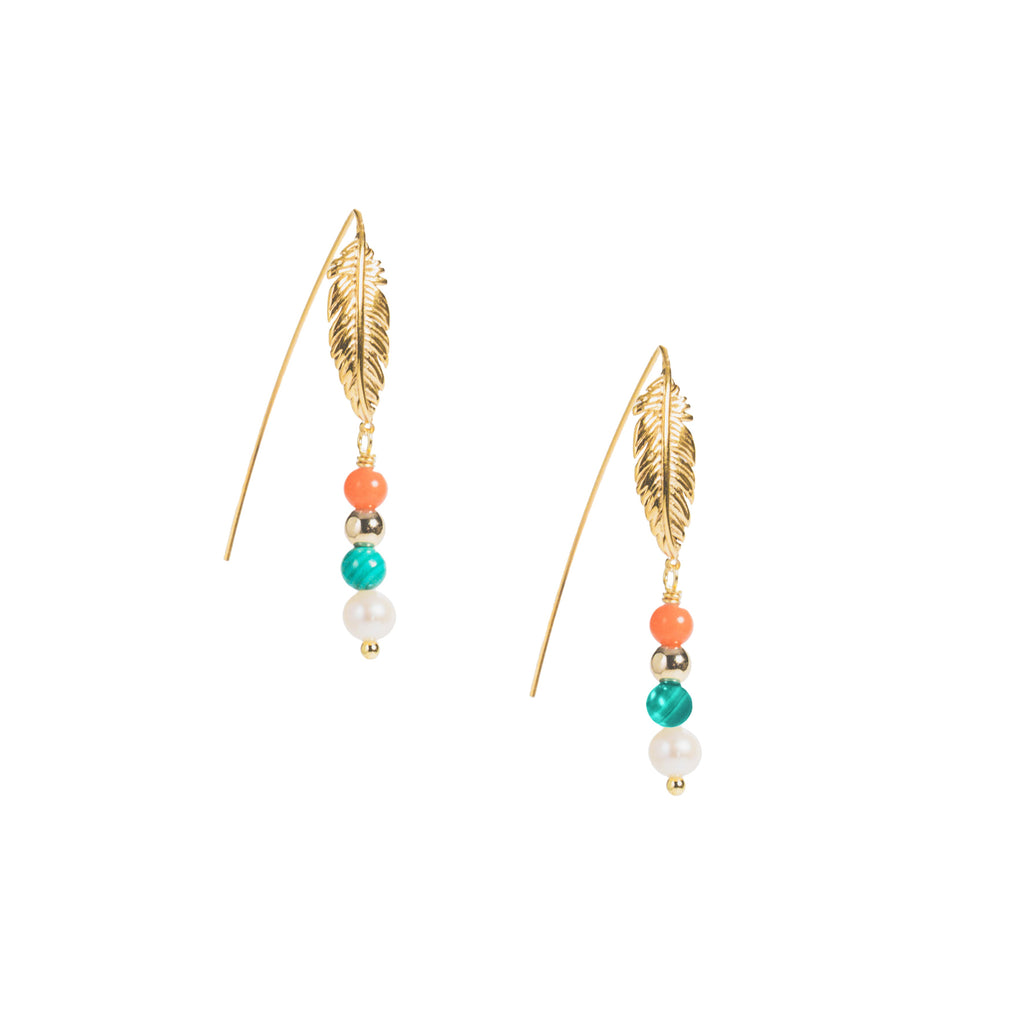 Song of Celebration Threader Earring - Gold