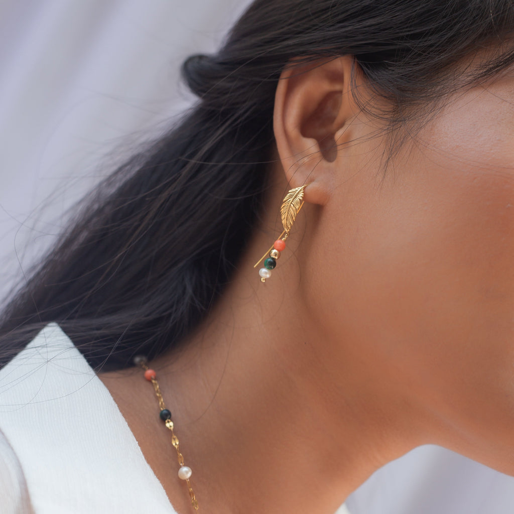 Song of Celebration Threader Earring - Gold