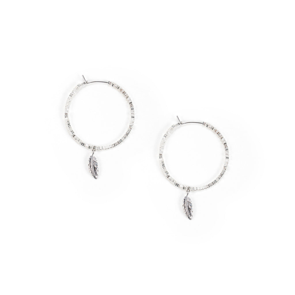 Song of Celebration Hoop Earring - Silver
