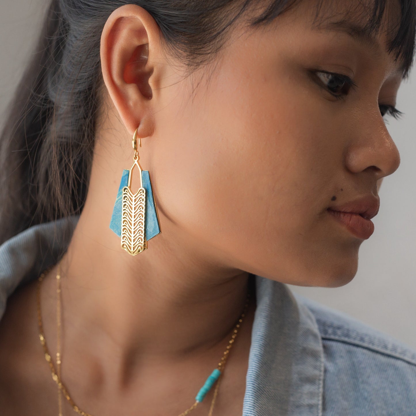 Parting Waters Hook Earrings