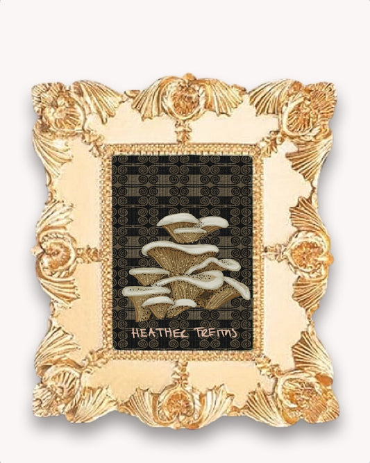 Oyster Mushroom Framed Magnet ( Small )