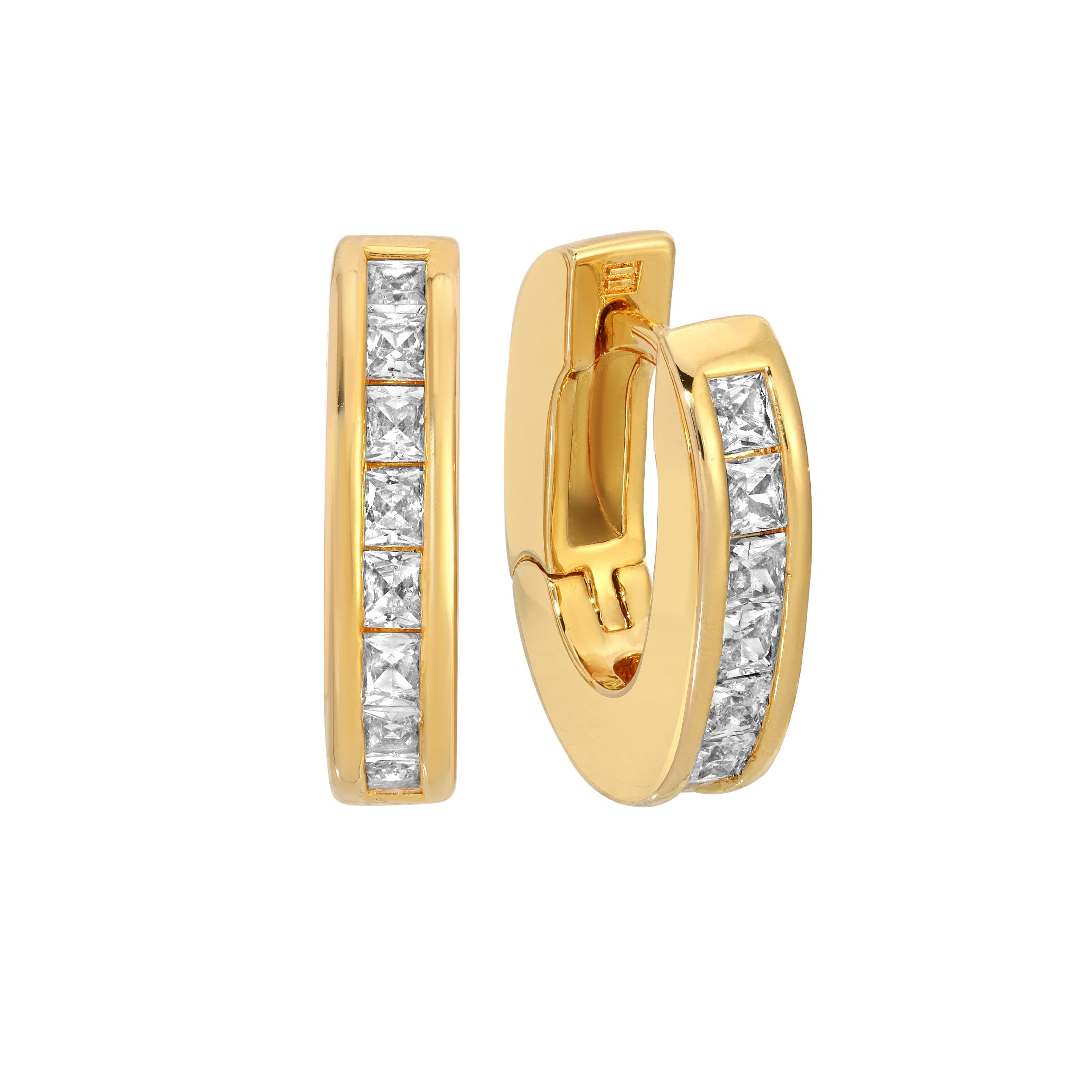 The Deco Hoops - Gold Petite