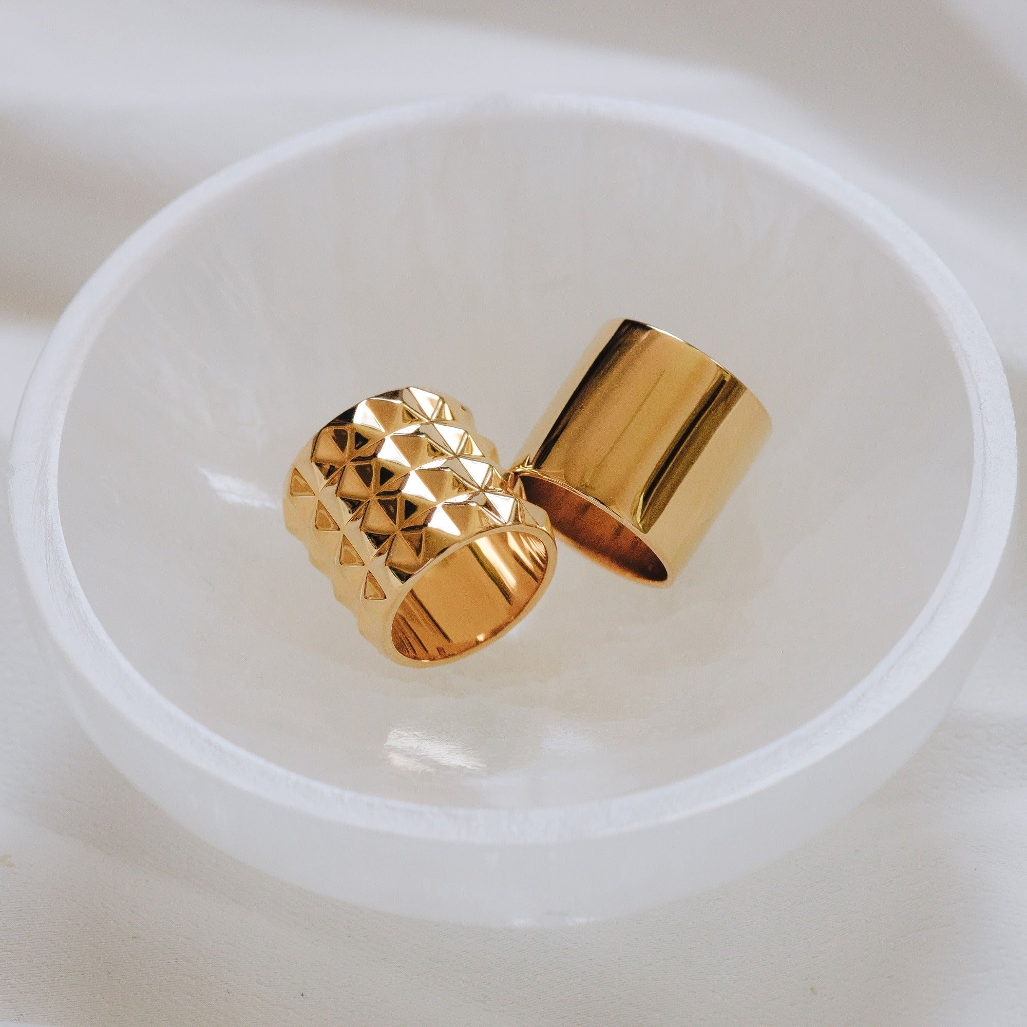 Pyramid Cigar Band Ring