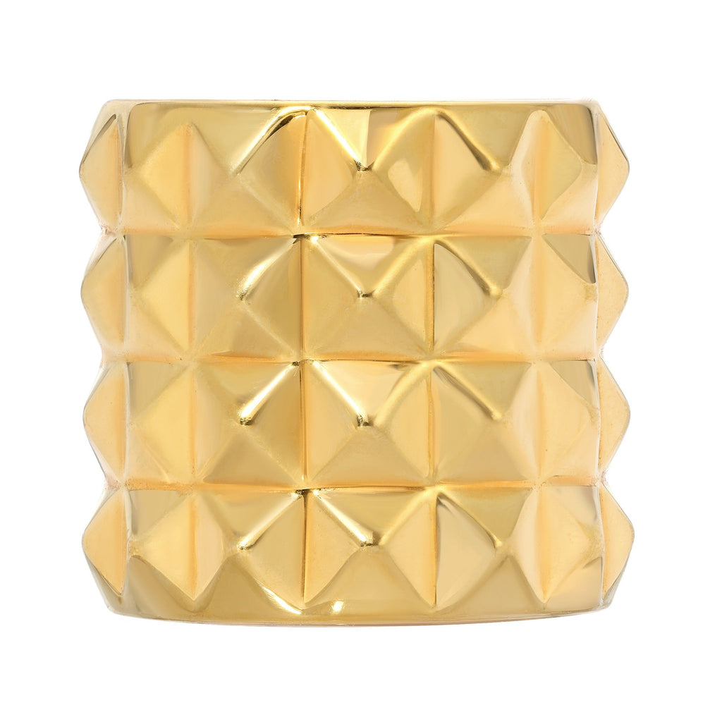 Pyramid Cigar Band Ring