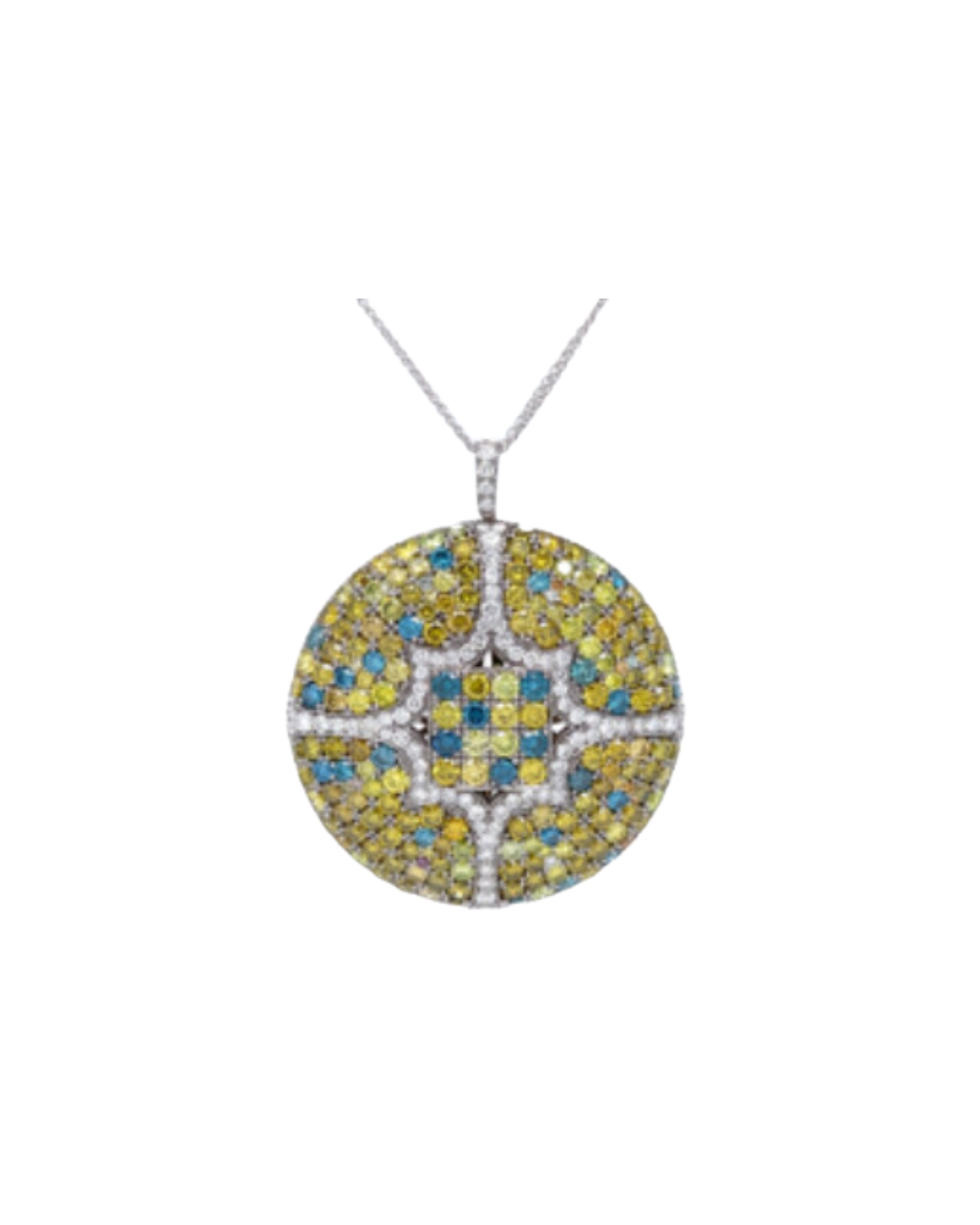 Palm Springs Sun Yellow Diamond Pendant