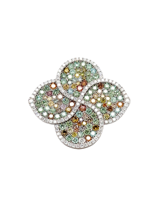 Desert Rose Multi Color Diamond Ring