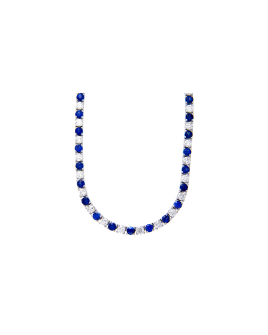 SAPPHIRE DIA NECKLACE