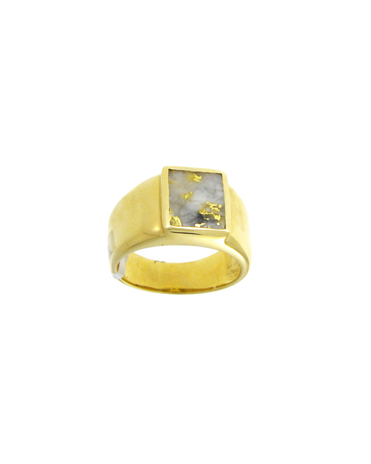 GOLD QUARTZ RING