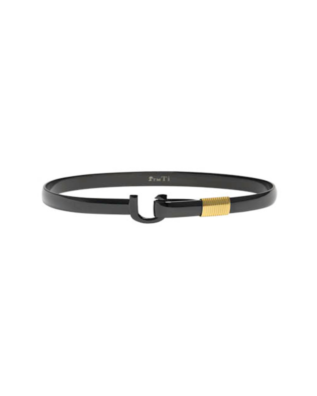 4mm 7” Black Ti Color, Gold Color Wrap