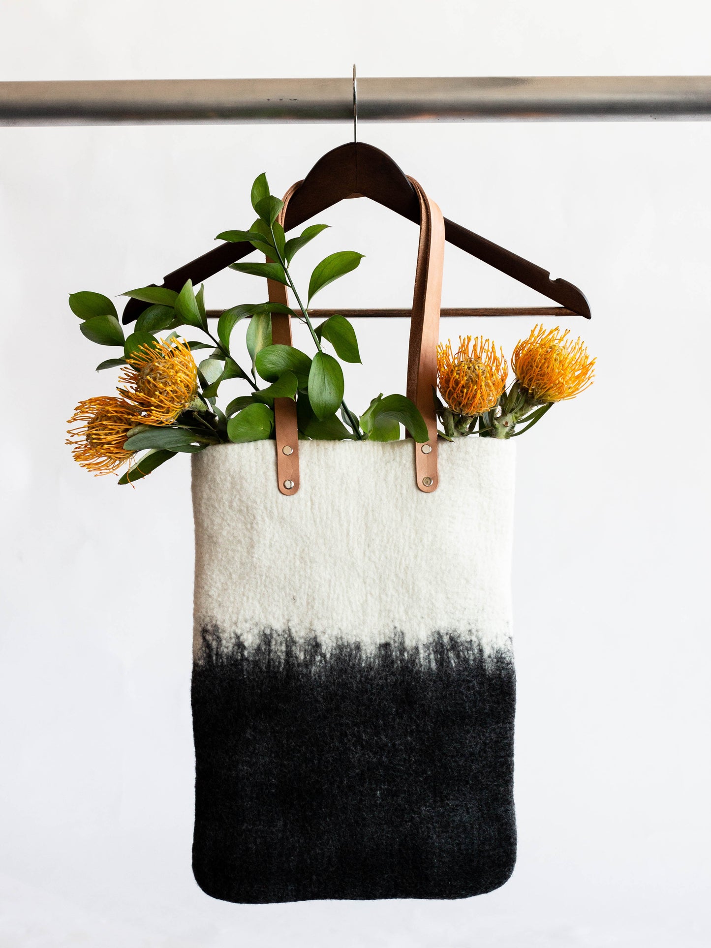 Eclipse Hand-Felted Wool Tote