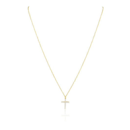 Classic CZ Cross Necklace