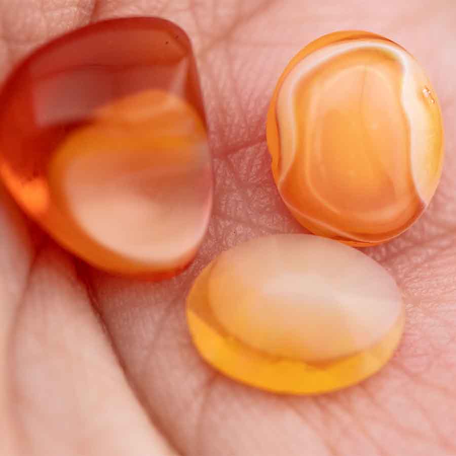 Natural Oval Cut Mexican Fire Opal