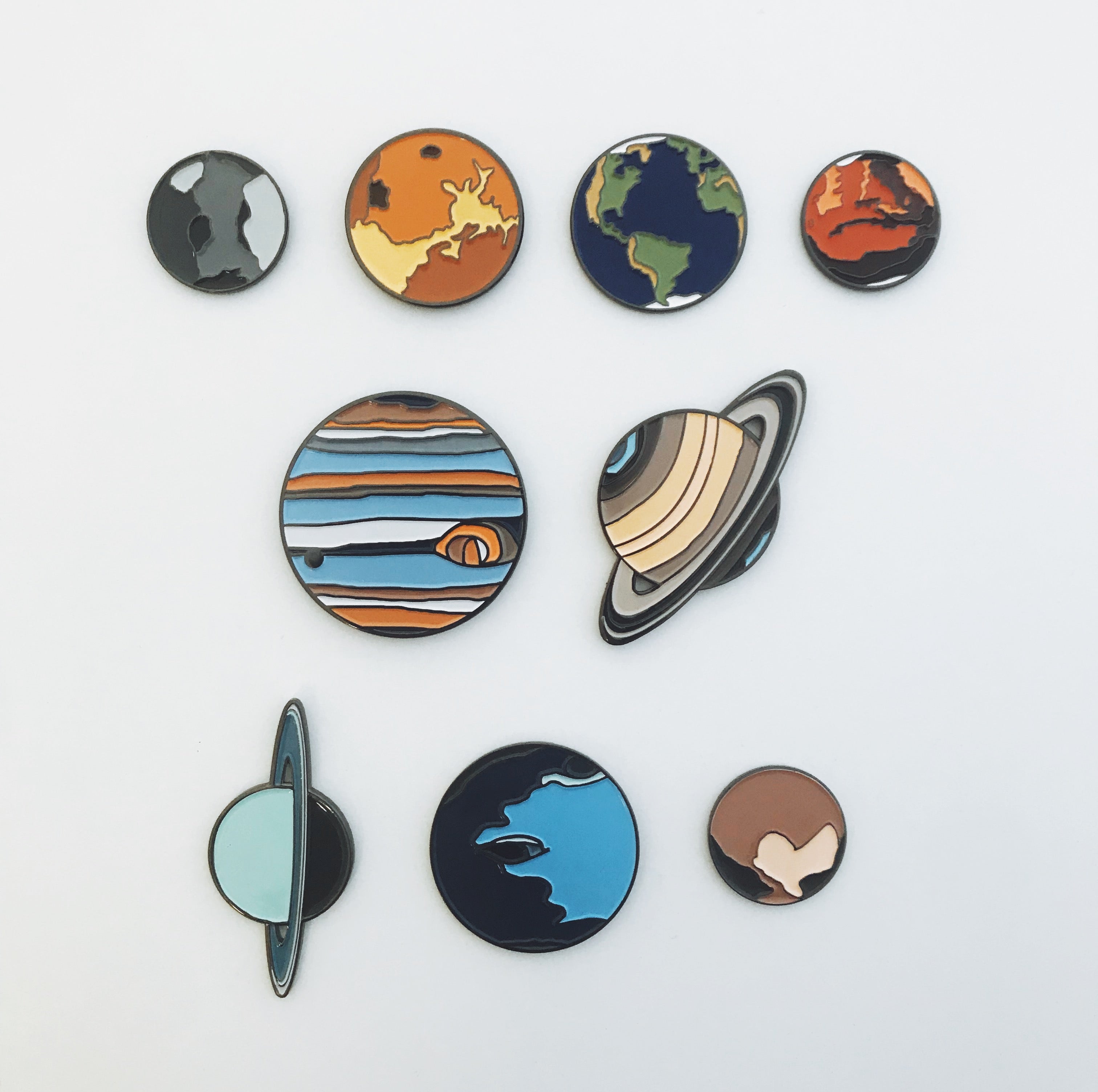 Neptune Enamel Pin