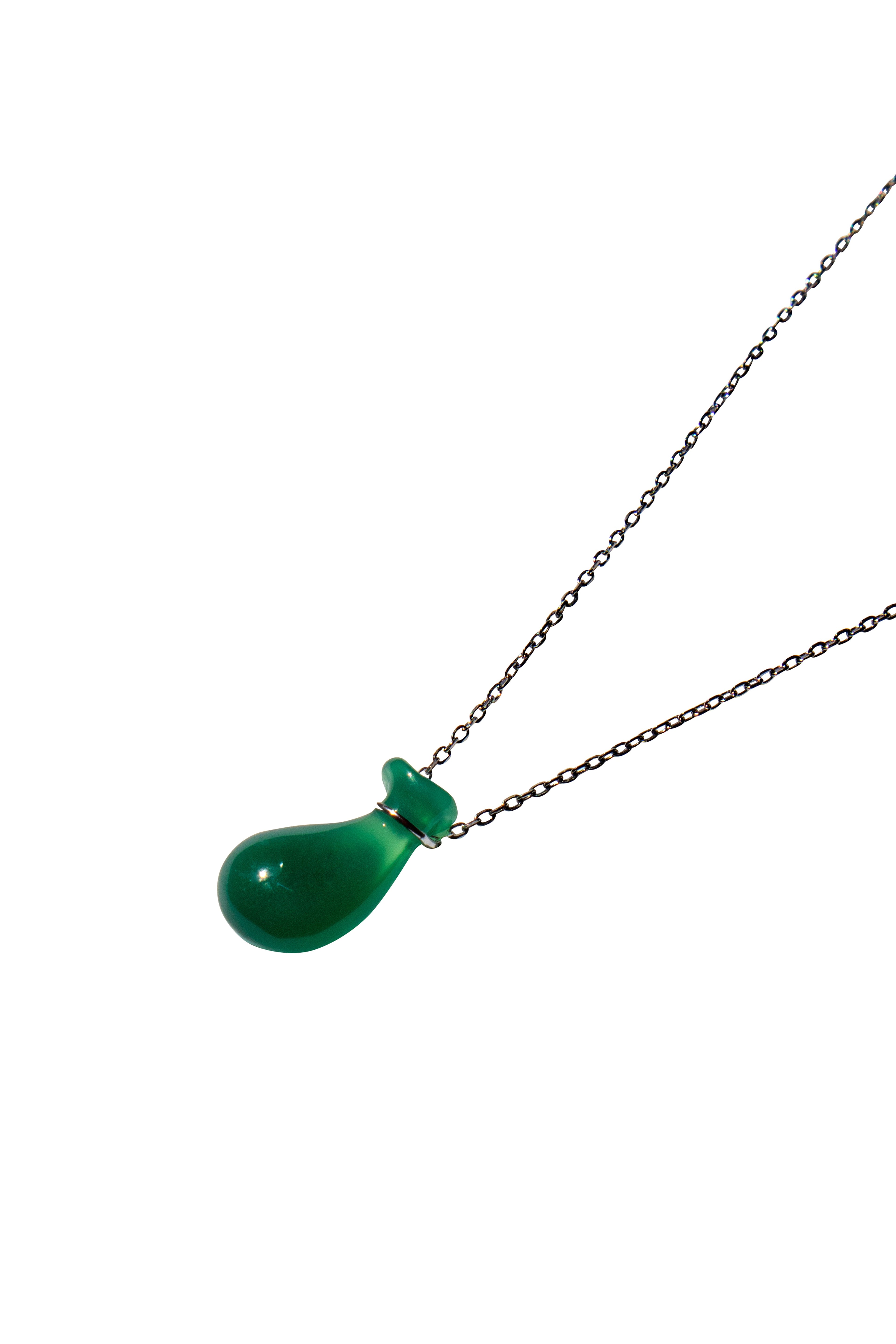 Fudai — Green Jade Stone Pendant Necklace