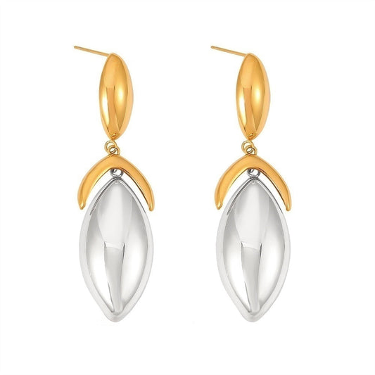 Gal Two Tone Drop Earring