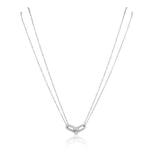 Link Pave Necklace