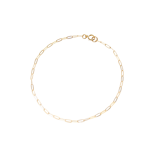 Dainty Paperclip Chain Bracelet