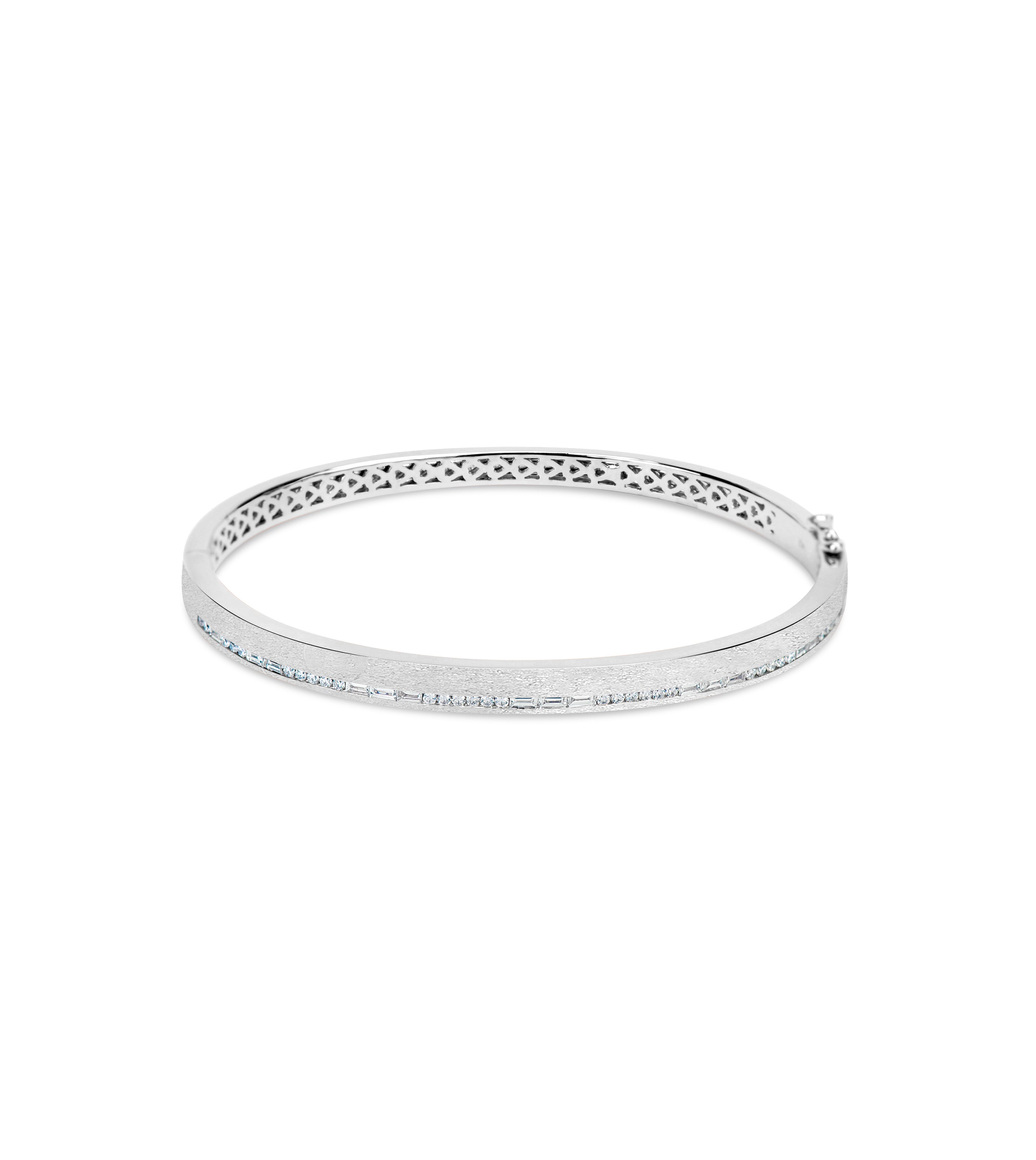 Diamond Channel Bangle