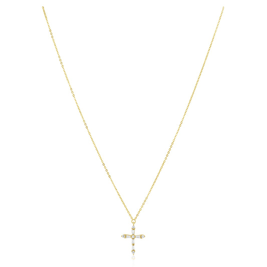 Gabriella CZ Cross Necklace