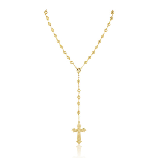 Golden Rosary Lariat