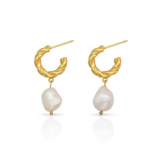 LORRAINE FAURE PEARL EARRINGS