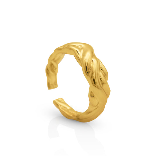 ELISE CHARM GOLD RING