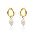 SEASHELL PEARL EARRINGS