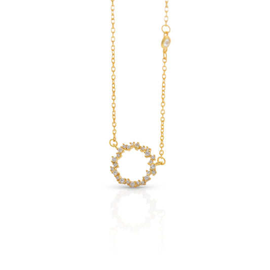 RING CHARM GOLD NECKLACE