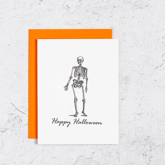 Skeleton Halloween Card Box Set of 10