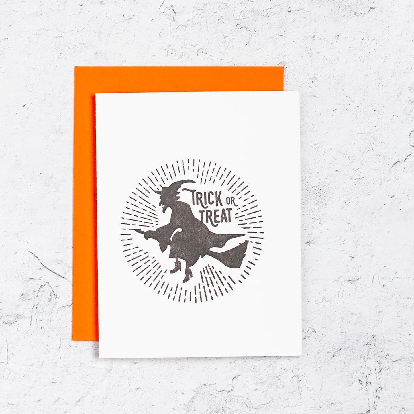 Trick or Treat Witch Halloween Card Box Set of 10