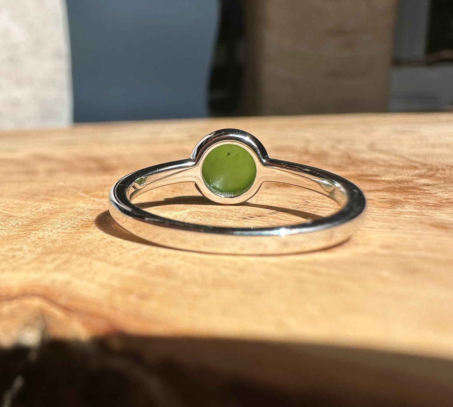 Canadian Jade Silver Ring - 2417