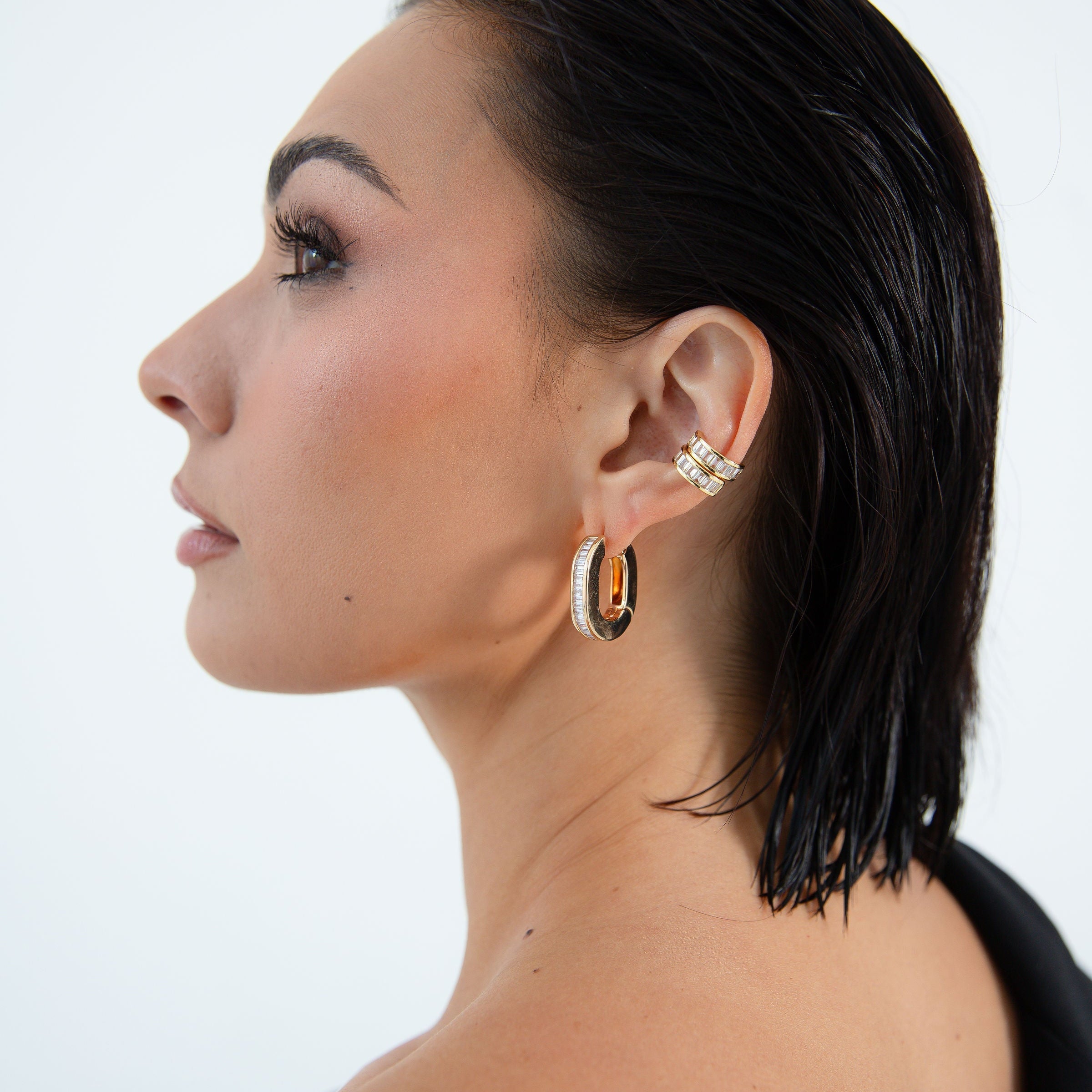 The Deco Hoops - Gold Grande