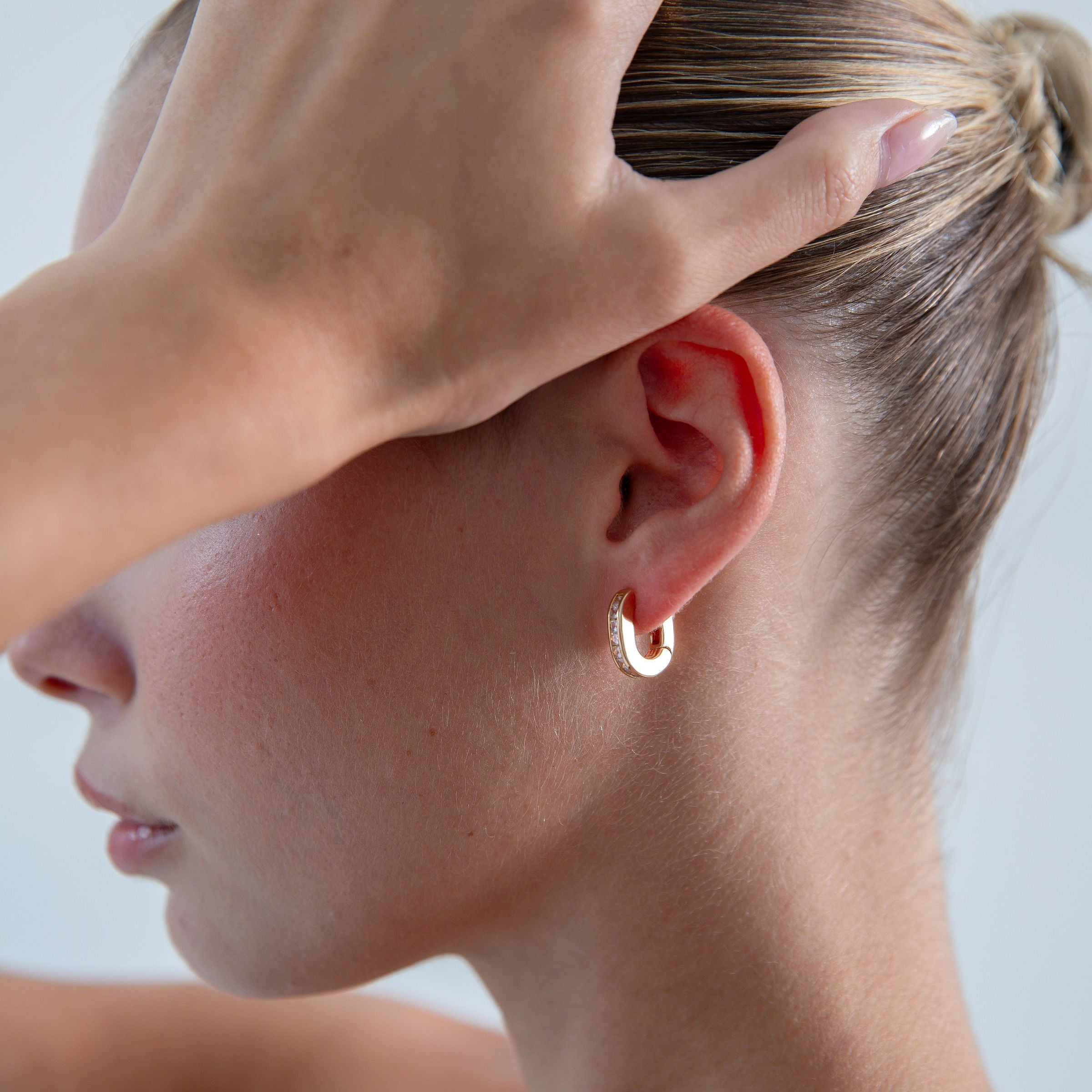 The Deco Hoops - Gold Petite