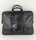 Gucci Briefcase GG Imprime Coated Canvas Black Monogram Business Bag Preowned