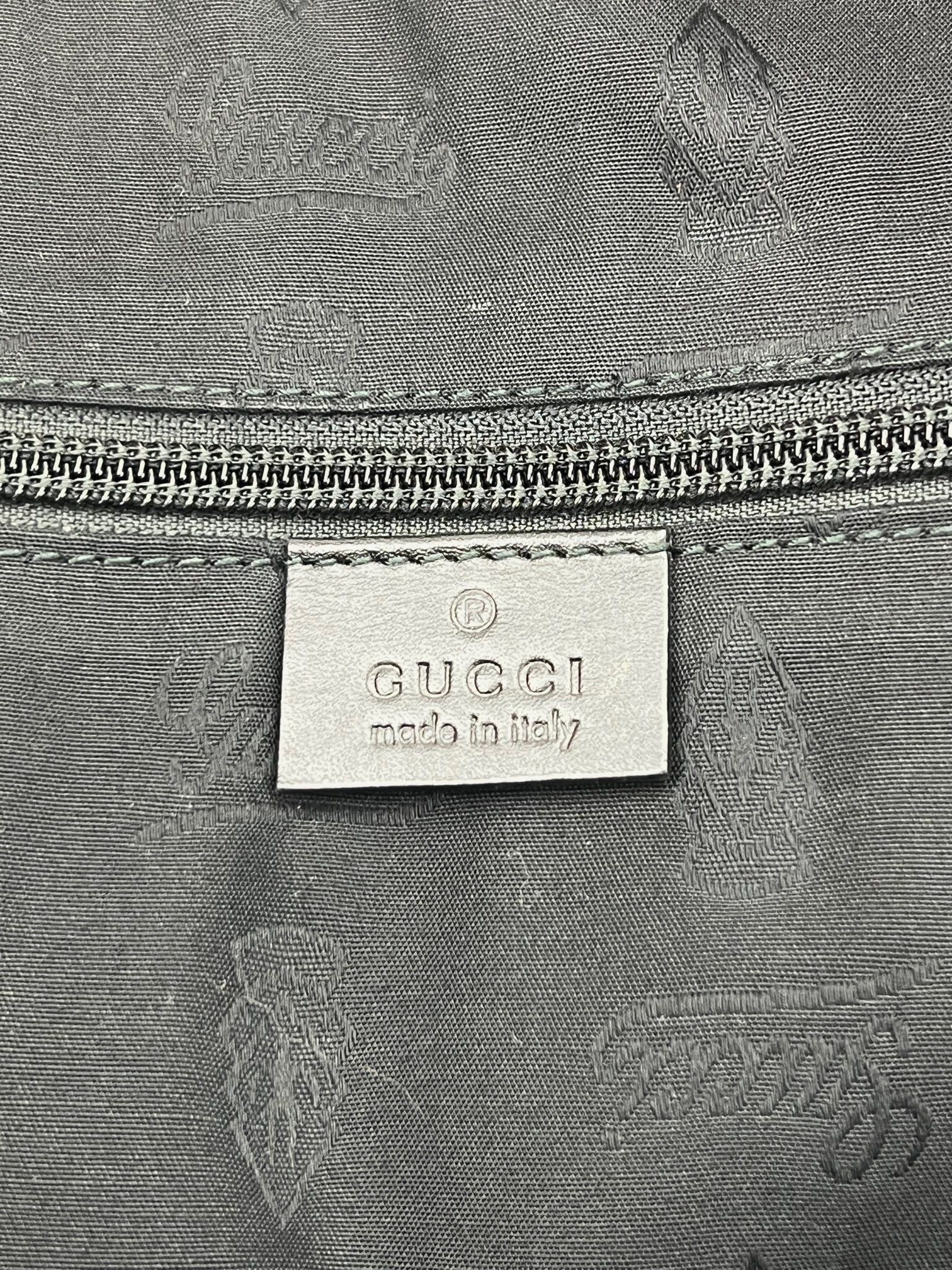 Gucci Briefcase GG Imprime Coated Canvas Black Monogram Business Bag Preowned