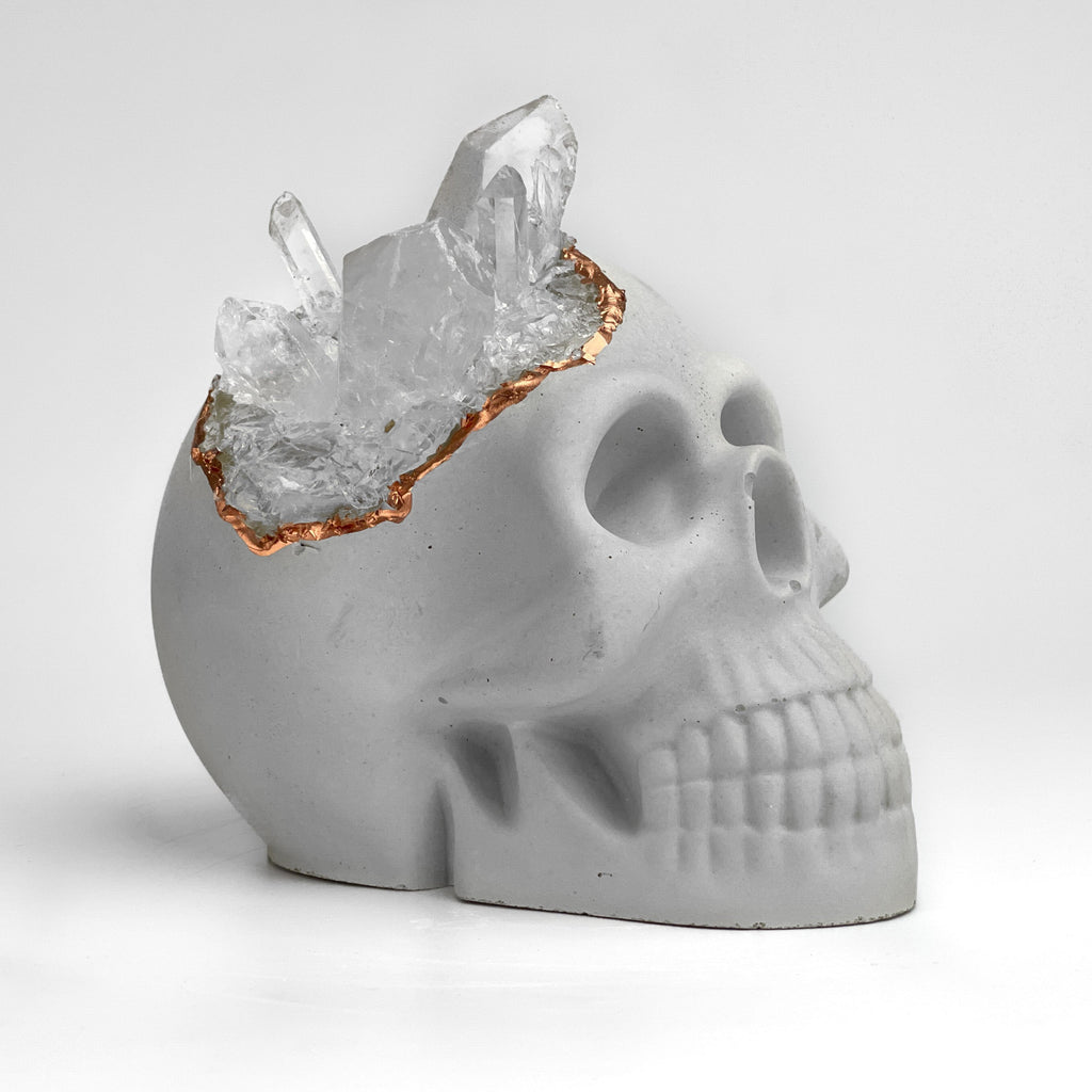 Clear Quartz Skull Head