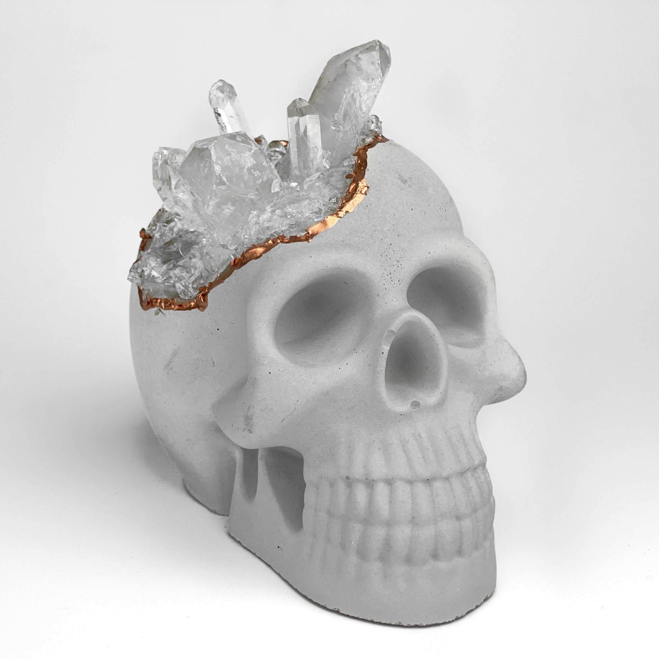 Clear Quartz Skull Head