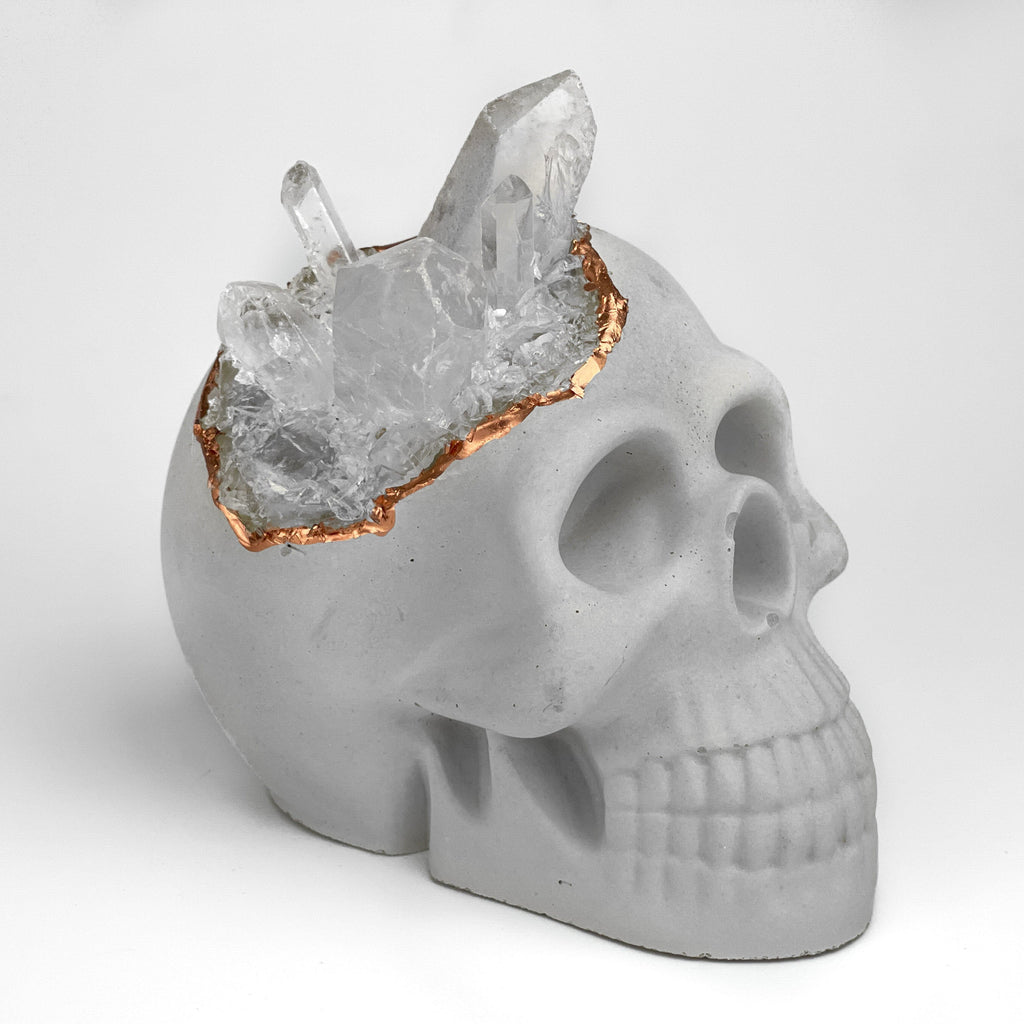 Clear Quartz Skull Head