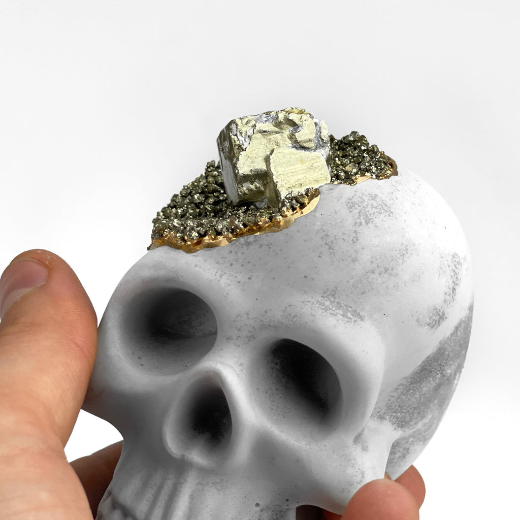 Pyrite Skull Head