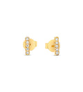 Diamond Bar Stud Earrings