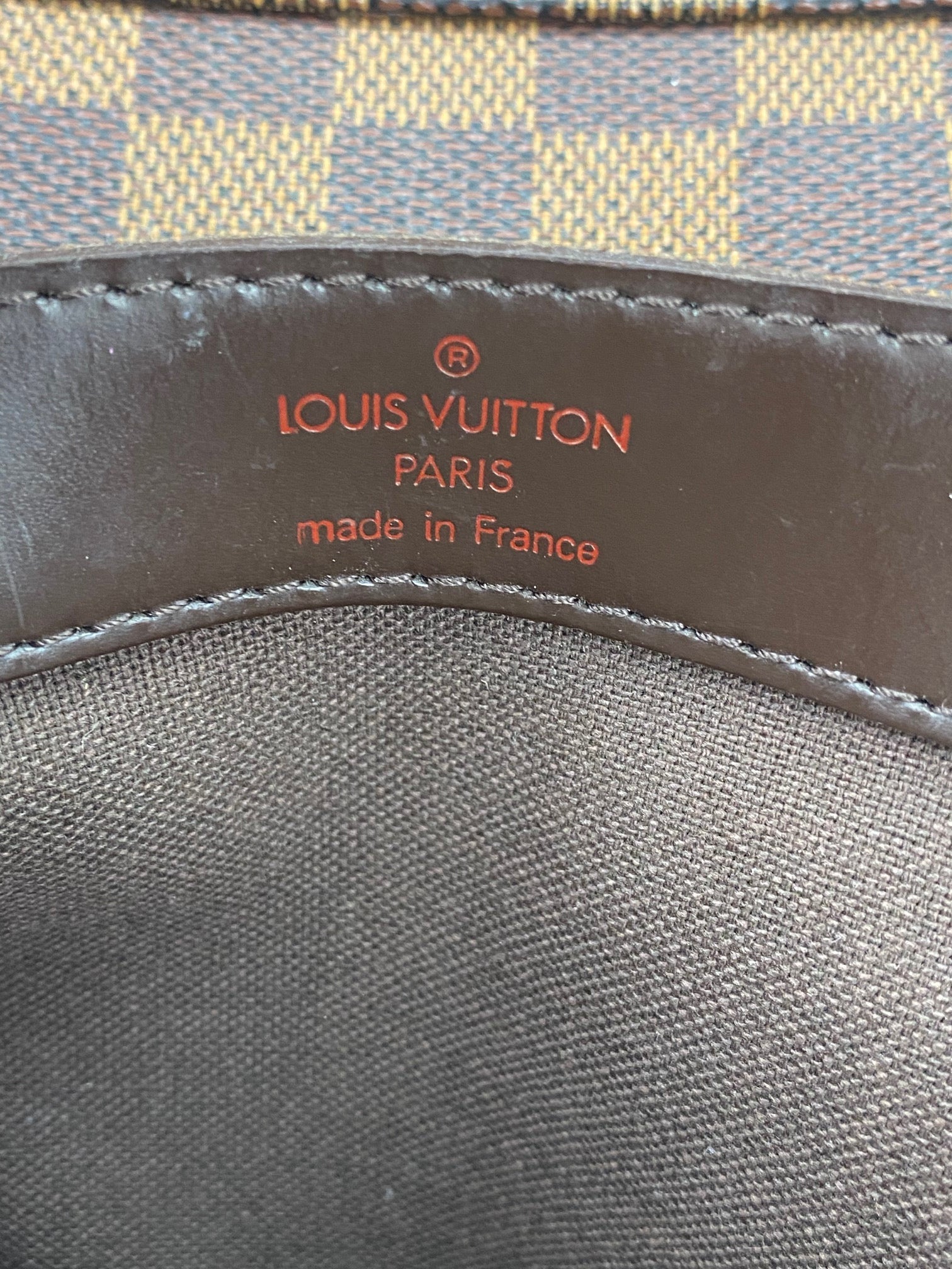 Louis Vuitton Damier Ebene Canvas Naviglio Shoulder Men's Messenger Bag