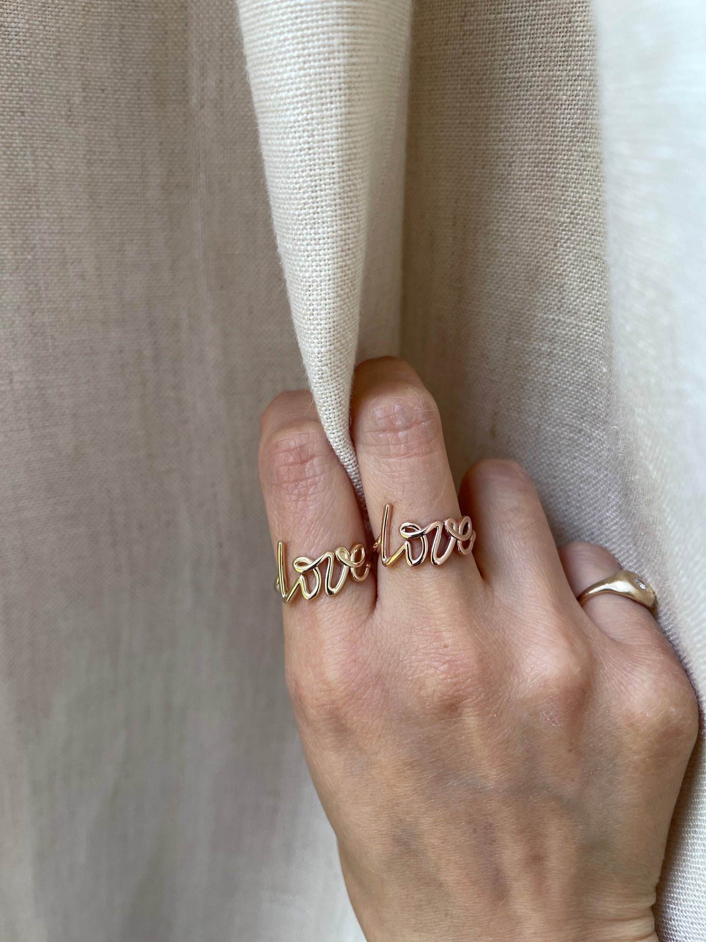 Spellout Love Ring