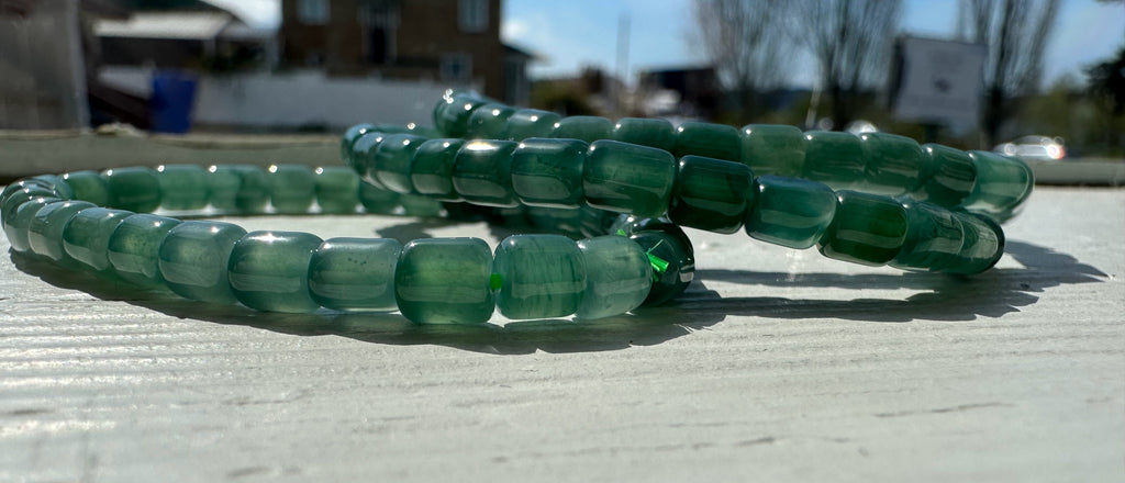 Guatemalan Jadeite Column Bead Bracelet