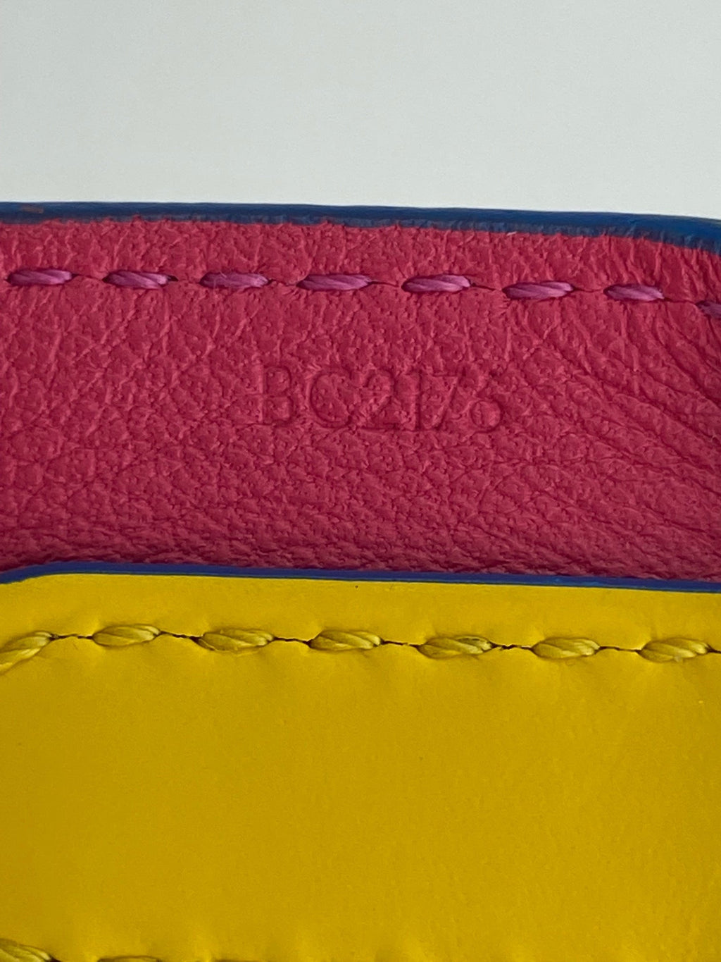 LOUIS VUITTON Epi Bandouliere Leather Shoulder Strap Black Pink Yellow