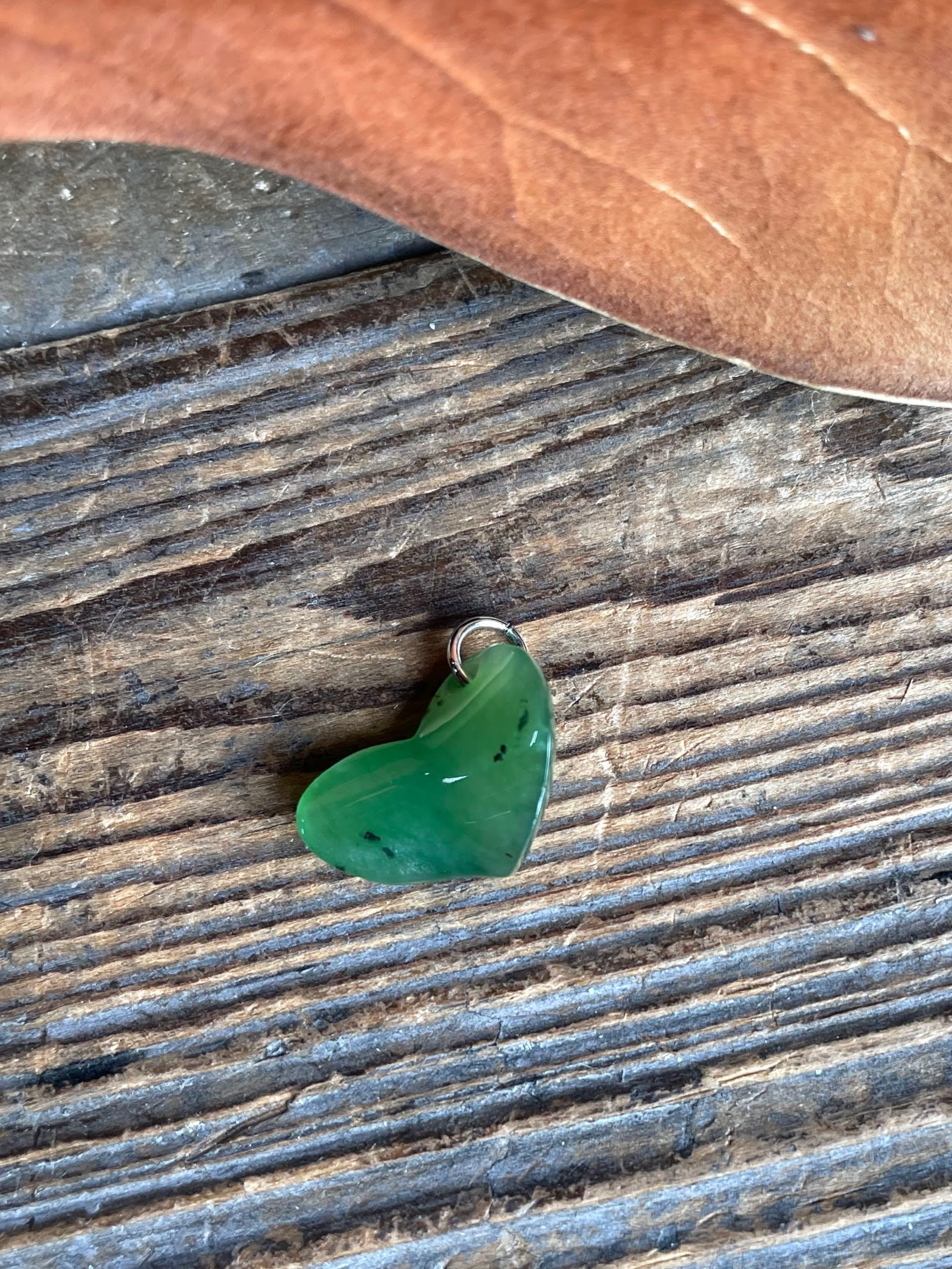Jade Heart Charm